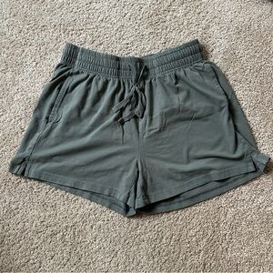 Pact Athletic Shorts in Dark Green